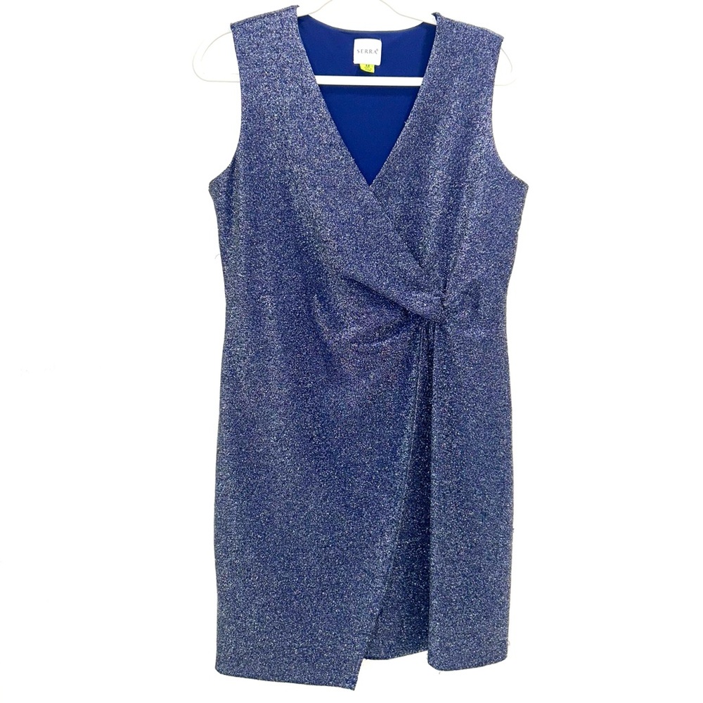 Serra Blue Sparkle Mini Dress